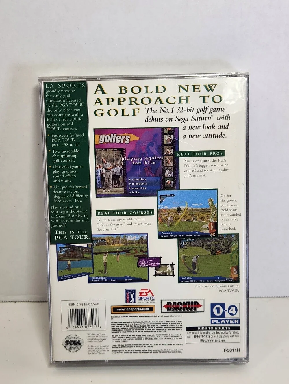 EA SPORTS PGA Tour 97 Sega Saturn w/ Manual NTSC-U/C (US/Canada) 1997